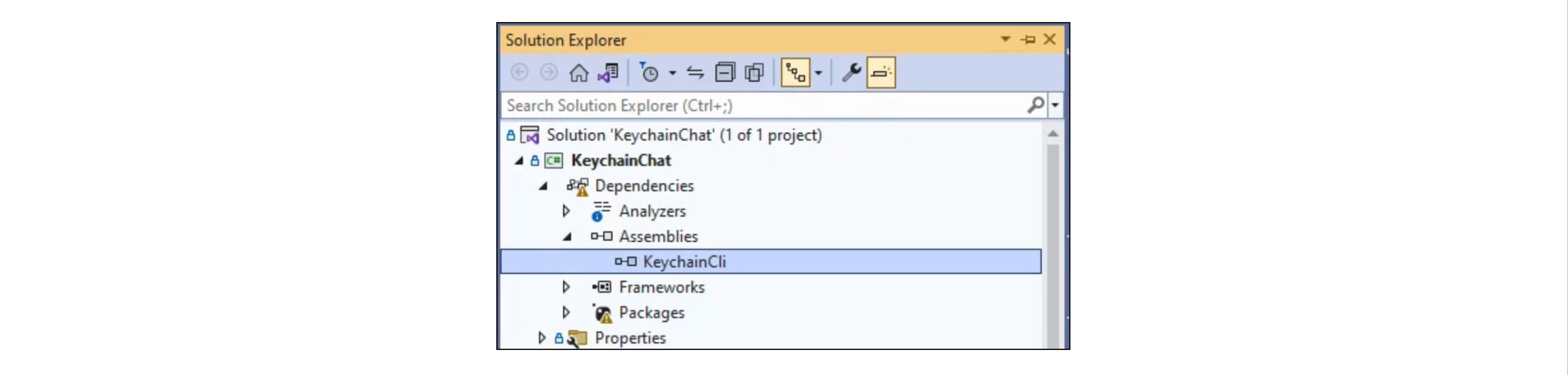 Example of adding KeychainCli to the KeychainChat accelerator